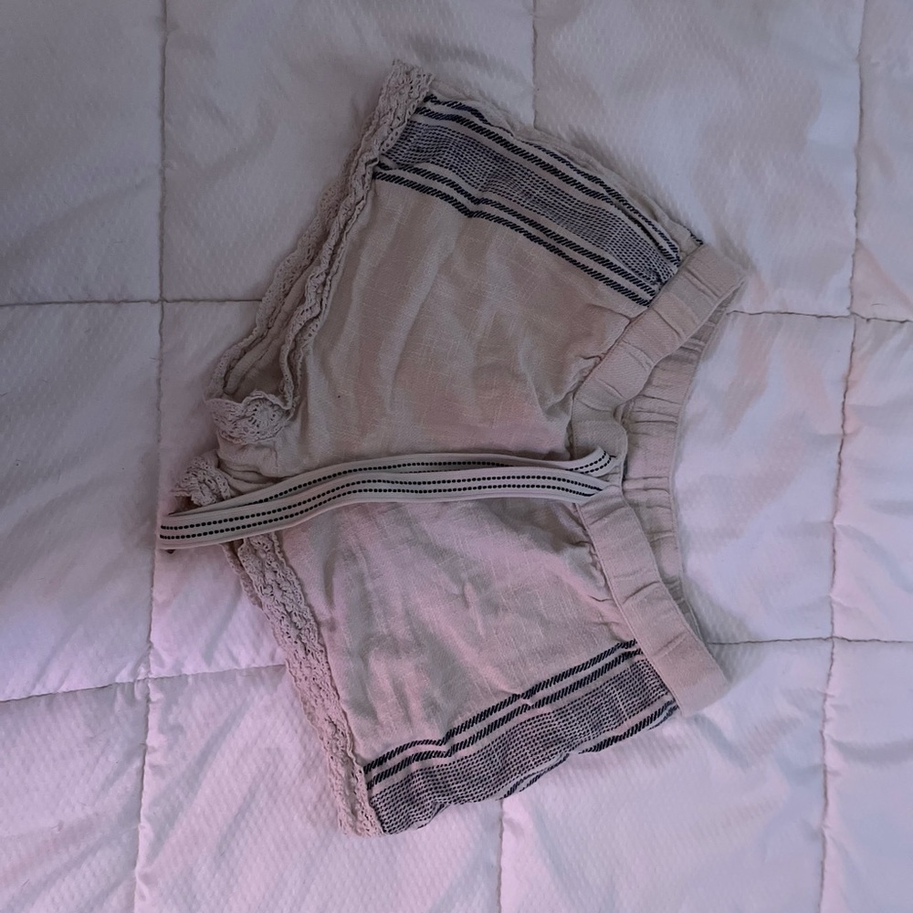 Lace Trimmed loose shorts